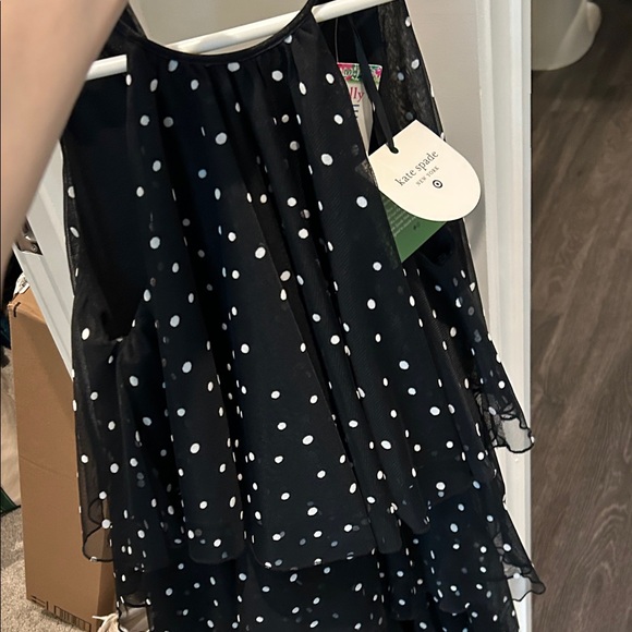 Black Polka Dot Mini Dress - Picture 9 of 9